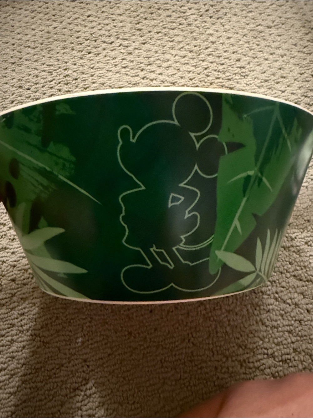 Disney Green Mickey Mouse Themed Storage Bowl